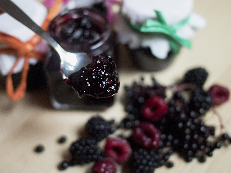 Konfitura z owoców leśnych, niesłodzona